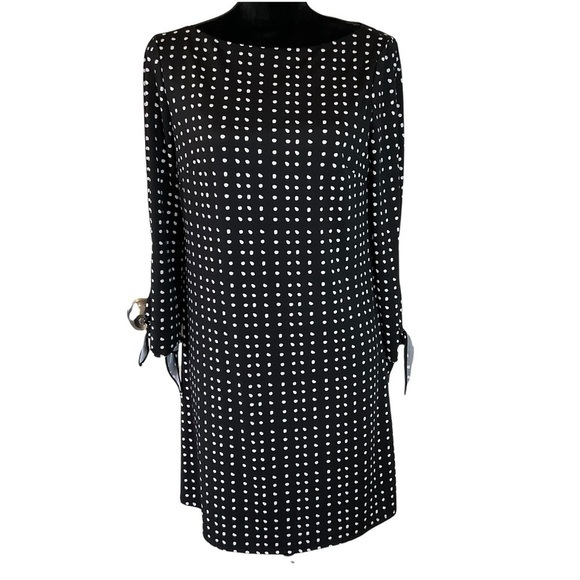 TAHARI Lavine Studio Polka Dot Shift Dress - Picture 1 of 9